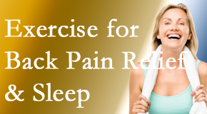 Most Chiropractic Clinic shares recent research about the benefit of exercise for back pain relief and sleep. 