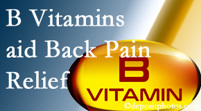 Most Chiropractic Clinic may include B vitamins in the Murfreesboro chiropractic treatment plan of back pain sufferers. 
