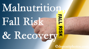Most Chiropractic Clinic checks patients for fall risks which include nutritional status and malnutrition indicators.