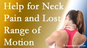 Most Chiropractic Clinic helps neck pain patients with limited spinal range of motion find relief of pain and improved motion.
