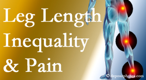 Most Chiropractic Clinic tests for leg length inequality as it is related to back, hip and knee pain issues.