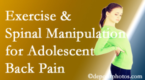Most Chiropractic Clinic uses Murfreesboro chiropractic and exercise to relieve back pain in adolescents. 