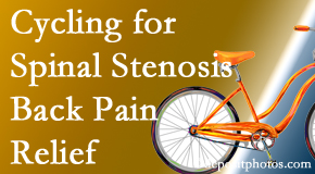 Most Chiropractic Clinic encourages exercise like cycling for back pain relief from lumbar spine stenosis.