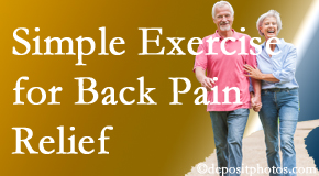 Most Chiropractic Clinic suggests simple exercise as part of the Murfreesboro chiropractic back pain relief plan.