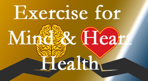 A healthy heart helps maintain a healthy mind, so Most Chiropractic Clinic encourages exercise.