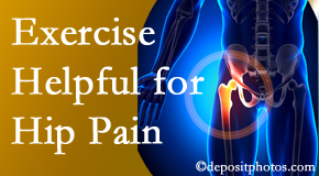 Most Chiropractic Clinic may suggest exercise for hip pain relief along with other chiropractic care options.