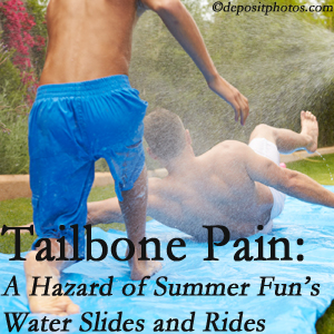 Most Chiropractic Clinic offers chiropractic manipulation to ease tailbone pain after a Murfreesboro water ride or water slide injury to the coccyx.