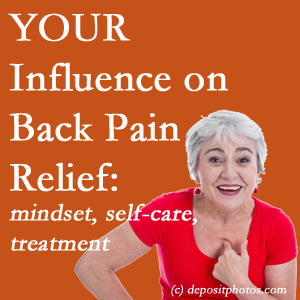 Murfreesboro back pain patients’ roads to recovery depend on pain reducing treatment, self-care, and positive mindset.