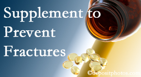 Most Chiropractic Clinic suggests nutritional supplementation with vitamin D and calcium to prevent osteoporotic fractures.