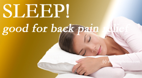Most Chiropractic Clinic presents research that says good sleep helps keep back pain at bay. 