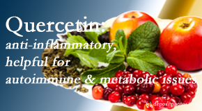 Most Chiropractic Clinic describes the benefits of quercetin for autoimmune, metabolic, and inflammatory diseases. 