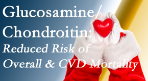 Most Chiropractic Clinic presents new research supporting the habitual use of chondroitin and glucosamine which is shown to reduce overall and cardiovascular disease mortality.