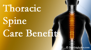 Most Chiropractic Clinic is amazed at the benefit of thoracic spine treatment beyond the thoracic spine to help even neck and back pain. 