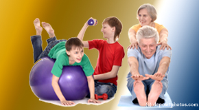 Murfreesboro exercise image of young and older people as part of chiropractic plan