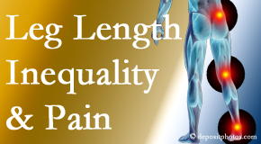 Most Chiropractic Clinic tests for leg length inequality as it is related to back, hip and knee pain issues.