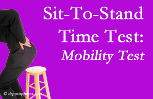 Murfreesboro chiropractic patients are encouraged to check their mobility via the sit-to-stand test…and increase mobility by doing it!