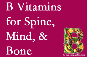 Murfreesboro bone, spine and mind benefit from B vitamin intake and exercise.