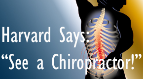 Murfreesboro chiropractic for back pain relief urged by Harvard