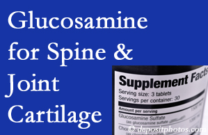 Murfreesboro chiropractic nutritional support urges glucosamine for joint and spine cartilage health and potential regeneration. 