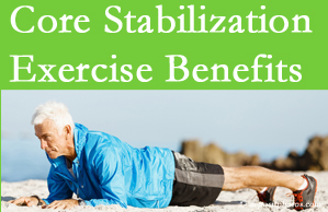 Most Chiropractic Clinic presents support for core stabilization exercises at any age in the management and prevention of back pain. 