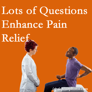 The Murfreesboro chiropractic back pain treatment plan is directed by patient feedback on how their pain is.